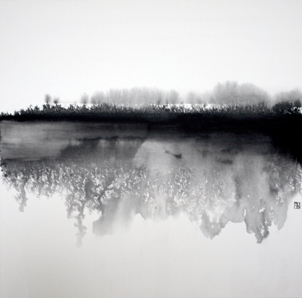 Refleksja w lesie zen autorstwa Marina Nelson