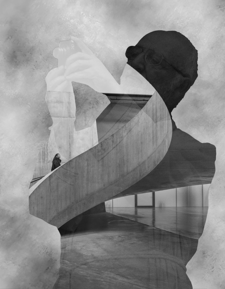 Spojrzenie na betonową spiralę autorstwa Martin Agius