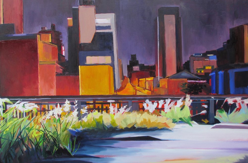 High Line – wieczorny blask autorstwa Maxine Shore