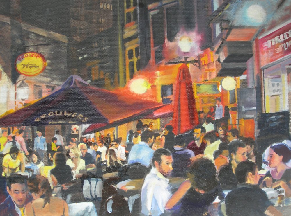 Kawiarnia „Lively Night” autorstwa Maxine Shore