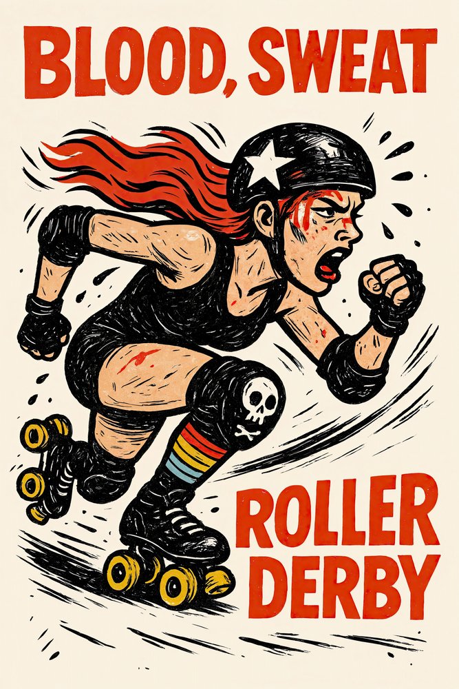 Roller Derby: krew, pot i łzy autorstwa Natalie Bruns