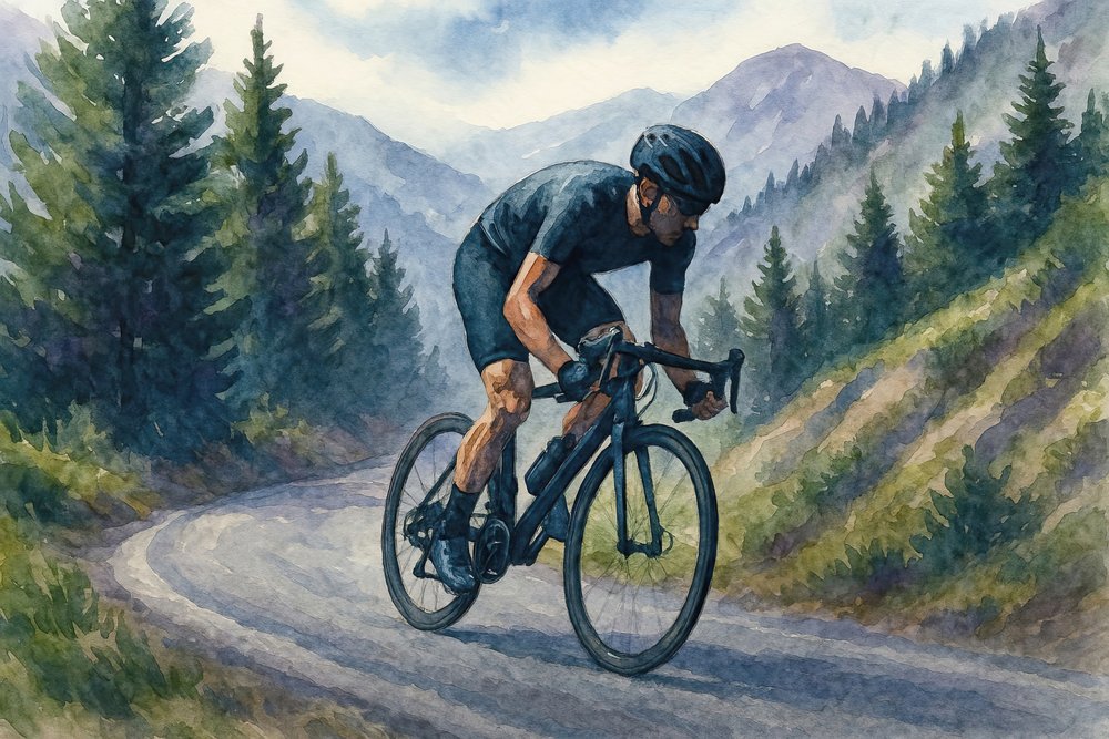 Jazda na rowerze pod górę autorstwa Natalie Bruns