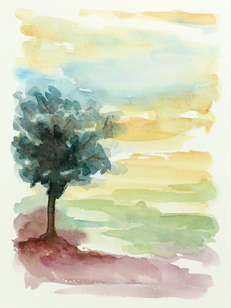 Zachód słońca w Lone Tree autorstwa Natalie Bruns