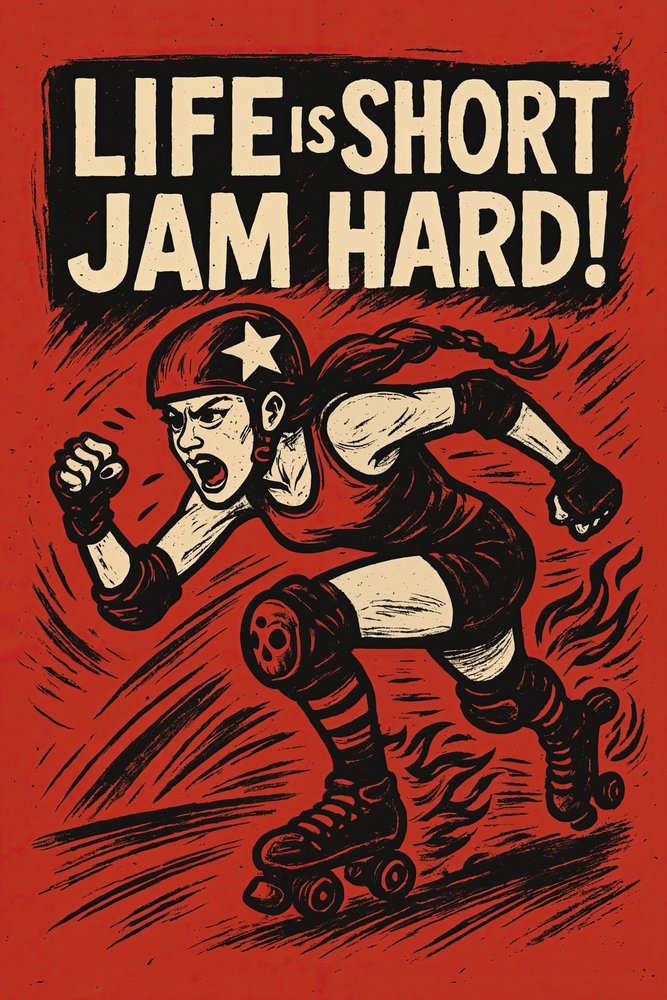 Roller Derby Jam Hard autorstwa Natalie Bruns