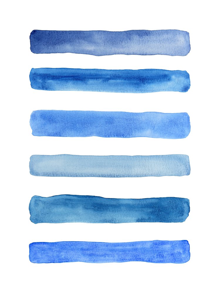Spokojny niebieski gradient autorstwa Natalie Bruns