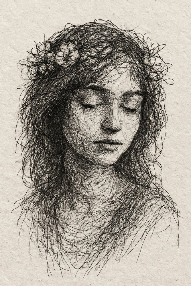 Spokojny portret kwiatowy autorstwa Natalie Bruns