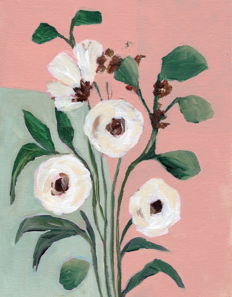 Róż Botanical Blooms autorstwa Nikita Jariwala