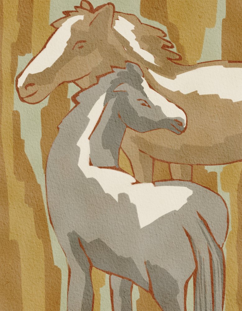 Rodzina Spokojnych Koni autorstwa Nikita Jariwala