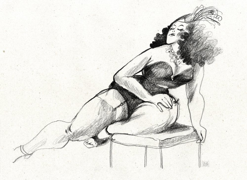Zmysłowy urok pin-up autorstwa Olga Skomorokhova
