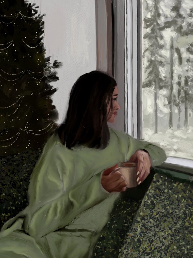 Przytulny zimowy poranek autorstwa Osheensgallery