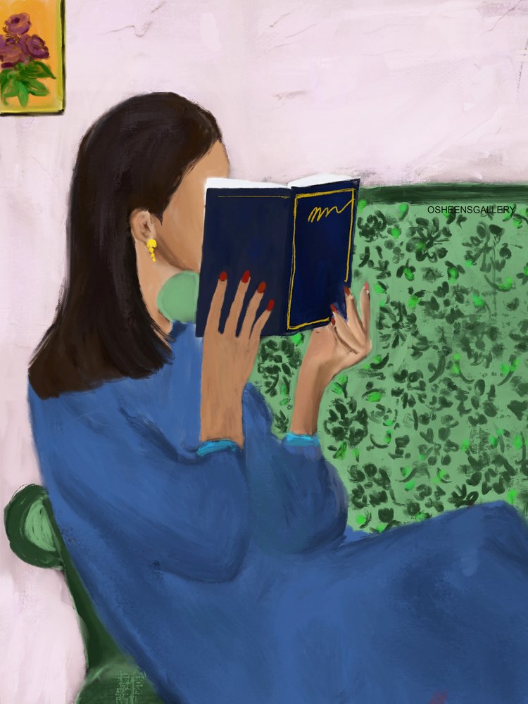 Cicha chwila lektury autorstwa Osheensgallery