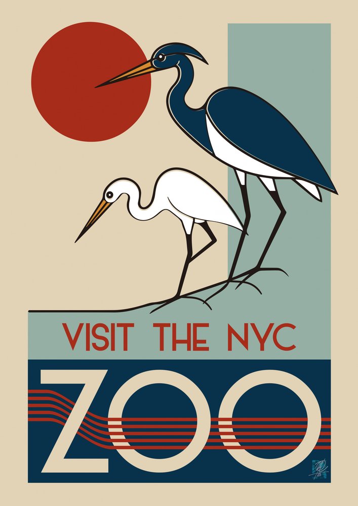Art Deco w nowojorskim zoo autorstwa Osvaldo Russo