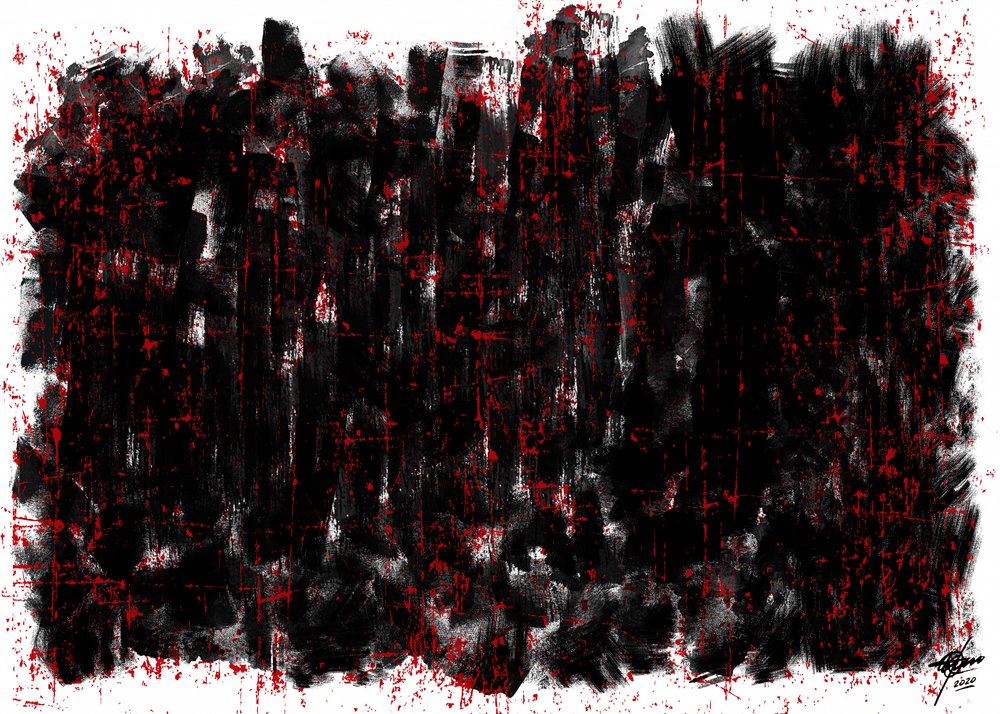 Rozpryski farby w stylu grunge autorstwa Osvaldo Russo