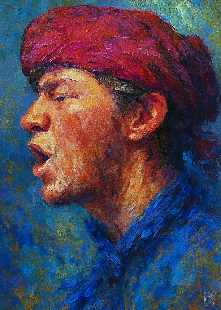 Portret pełnej pasji piosenkarki autorstwa Osvaldo Russo