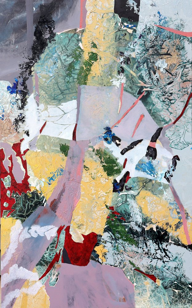 Fragmentaryczna abstrakcja botaniczna autorstwa POOVI ART