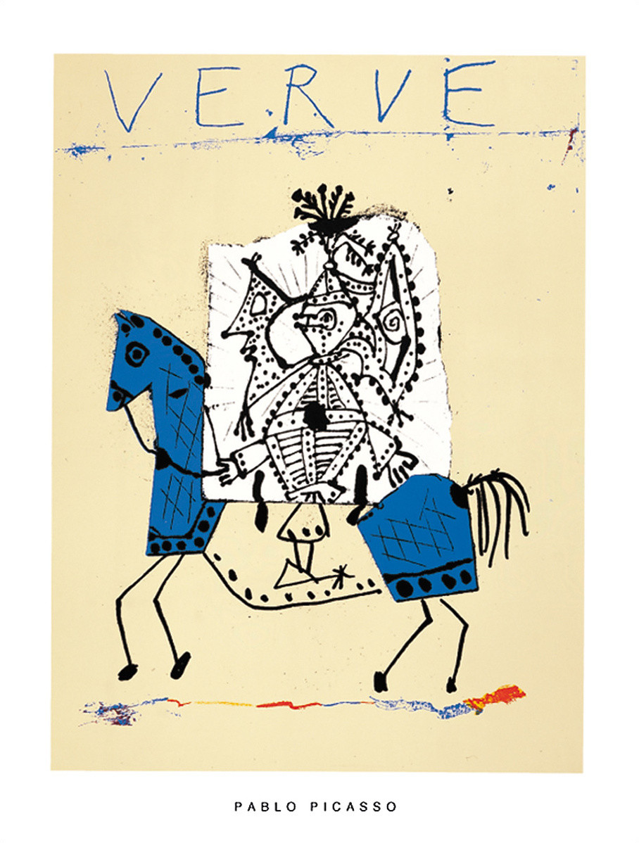 Okładka dla wytwórni Verve, 1951 autorstwa Pablo Picasso