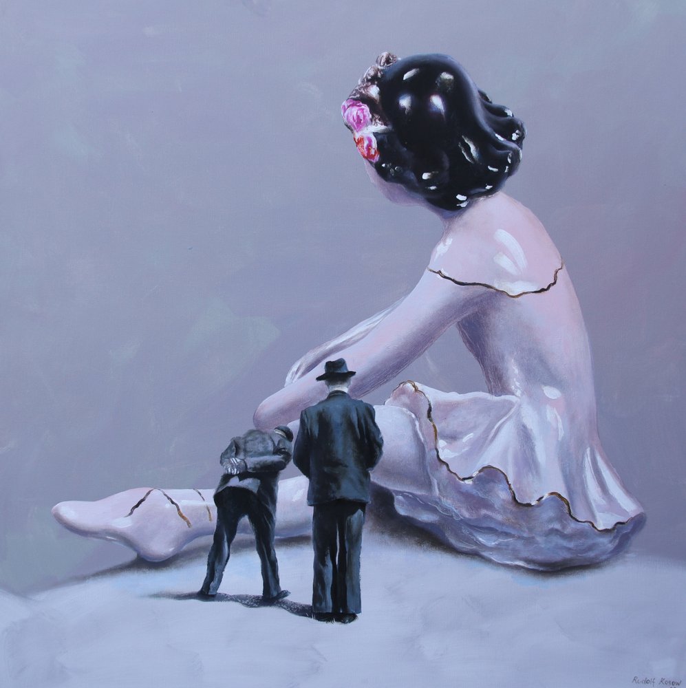 Surrealistyczna złamana balerina autorstwa Rudolf Kosow