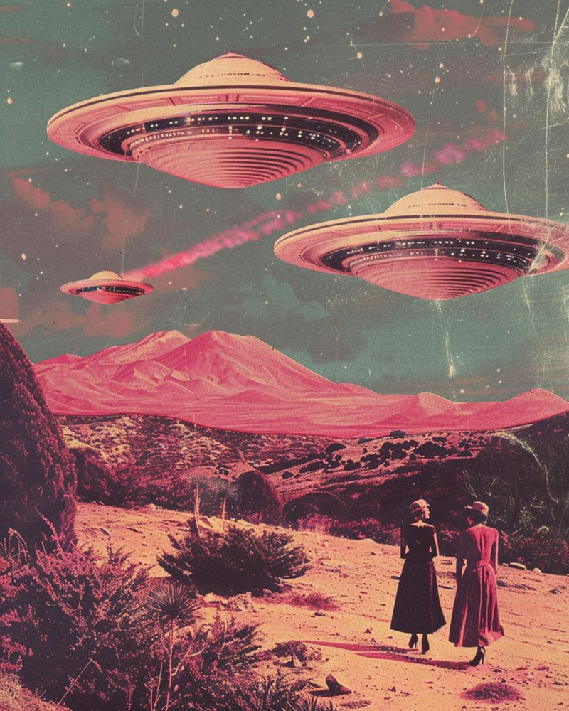 Spotkanie z UFO na pustyni autorstwa Samantha Hearn
