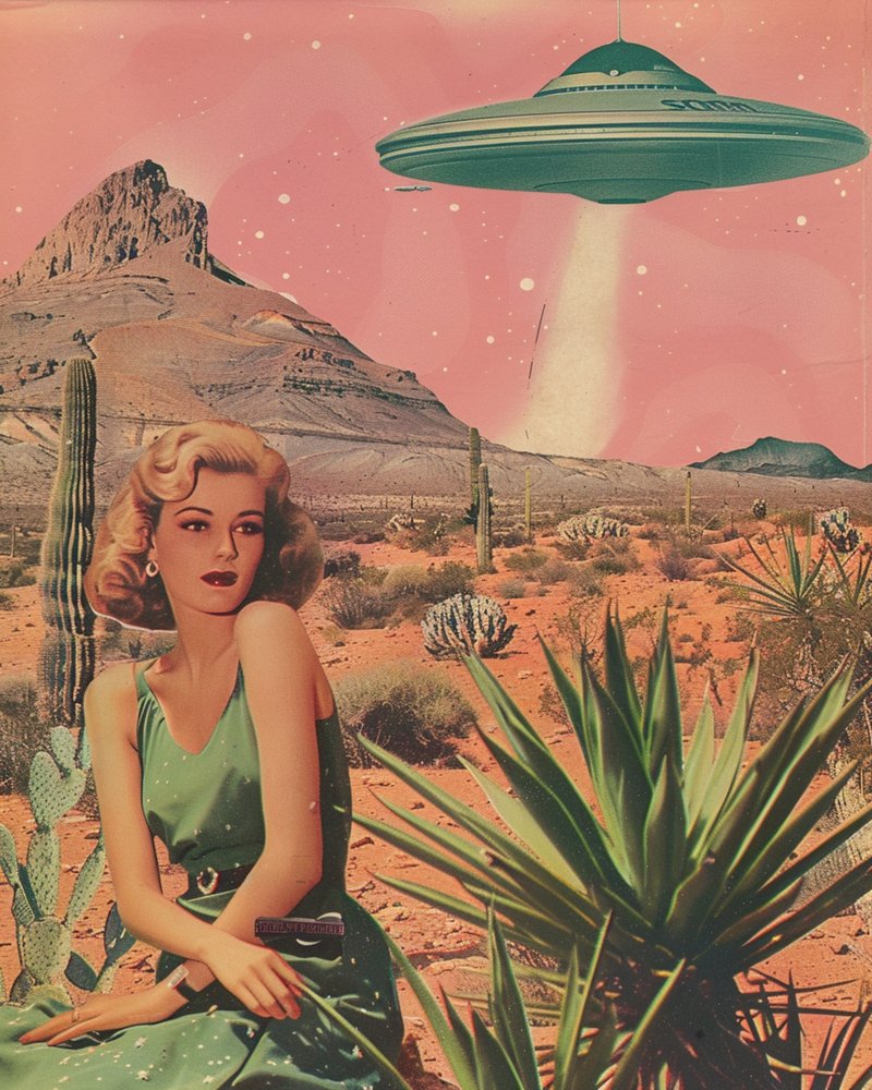 Spotkanie z UFO na pustyni autorstwa Samantha Hearn