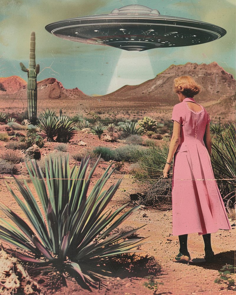Spotkanie z UFO na pustyni autorstwa Samantha Hearn