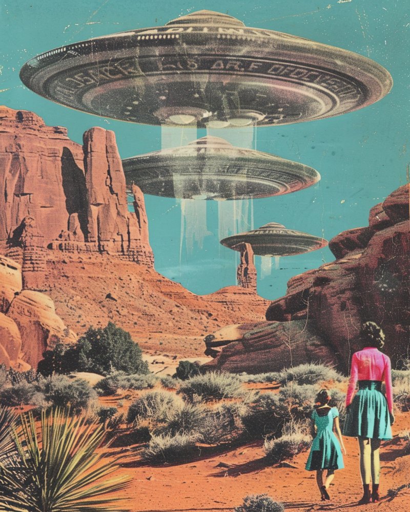 Spotkanie z UFO na pustyni autorstwa Samantha Hearn