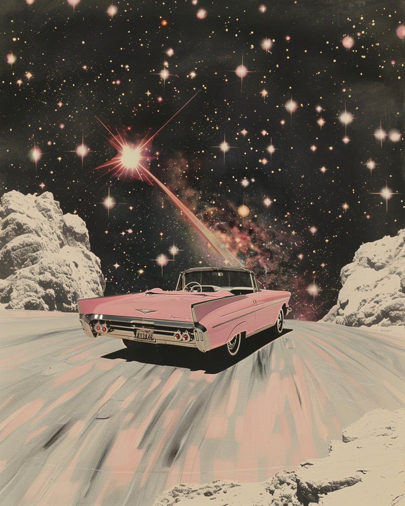 Różny kabriolet Cosmic Drive autorstwa Samantha Hearn