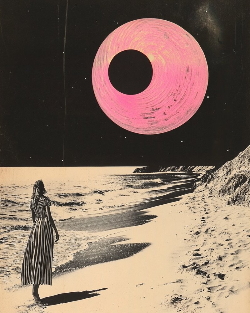 Różowa planeta – marzenie o plaży autorstwa Samantha Hearn
