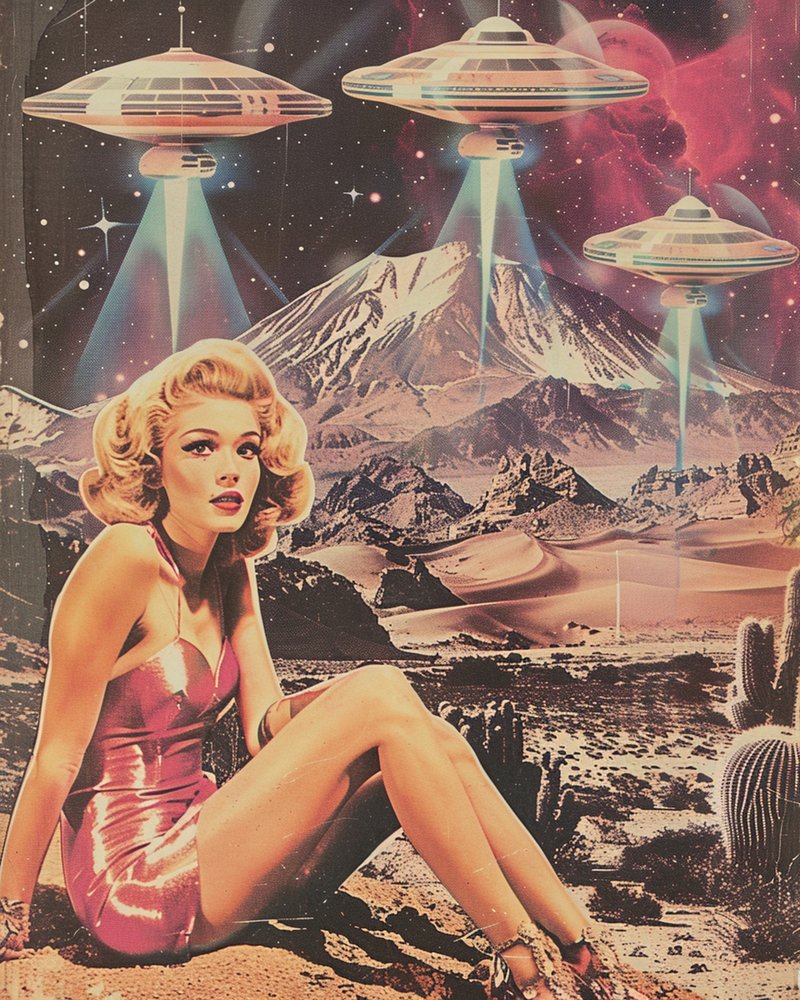 Retro: Inwazja UFO na pustyni autorstwa Samantha Hearn