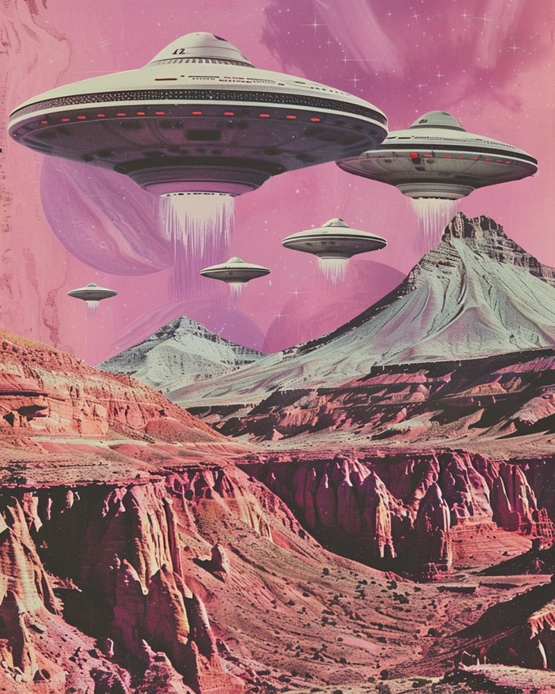 Retro Sci-Fi Canyon autorstwa Samantha Hearn