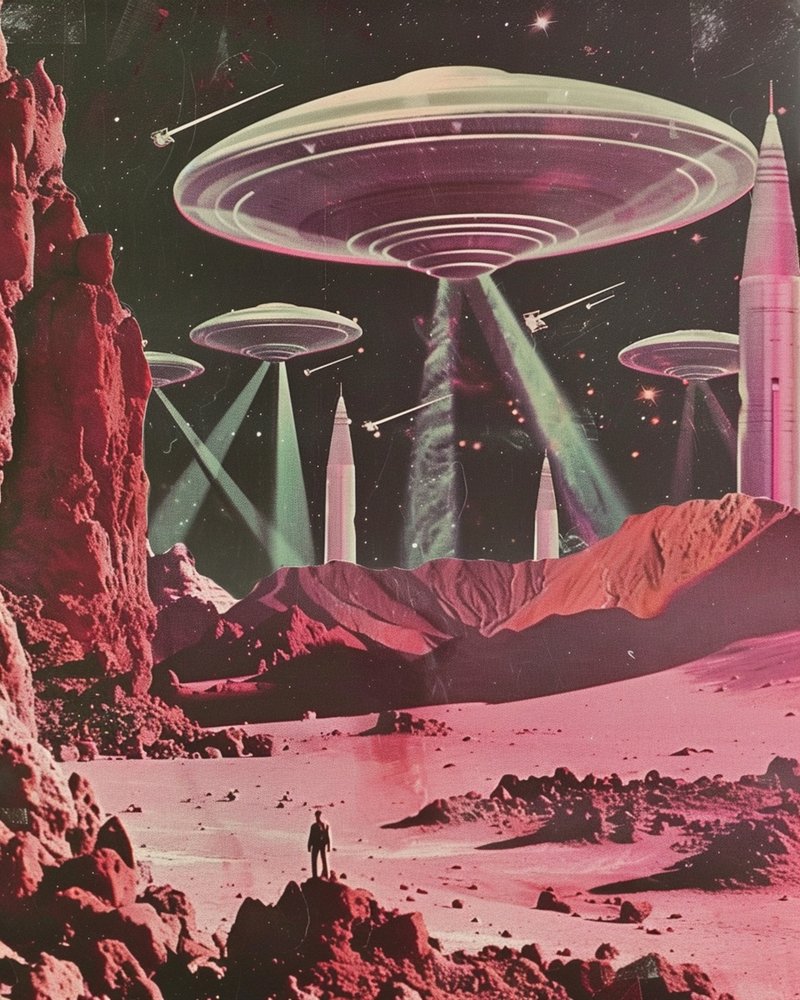 Retro Sci-Fi Invasion autorstwa Samantha Hearn