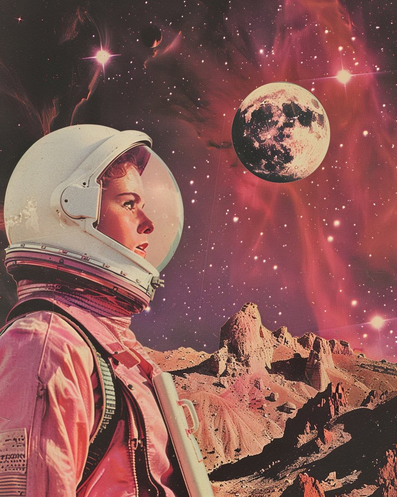 Retro Space Explorer autorstwa Samantha Hearn