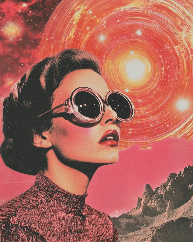 Retro kosmiczny blask autorstwa Samantha Hearn