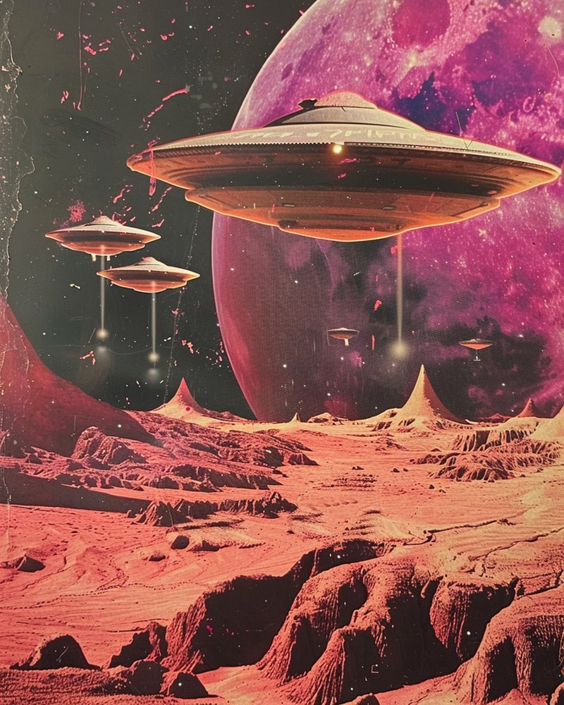 UFO nad Czerwoną Planetą autorstwa Samantha Hearn