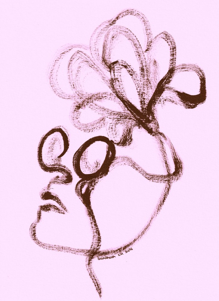 Spokojny portret kwiatowy autorstwa Santhosh ch