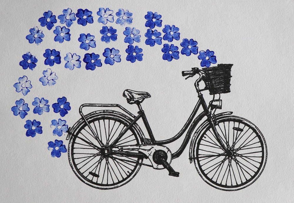 Kapryśne kwiaty rowerowe autorstwa Santhosh ch
