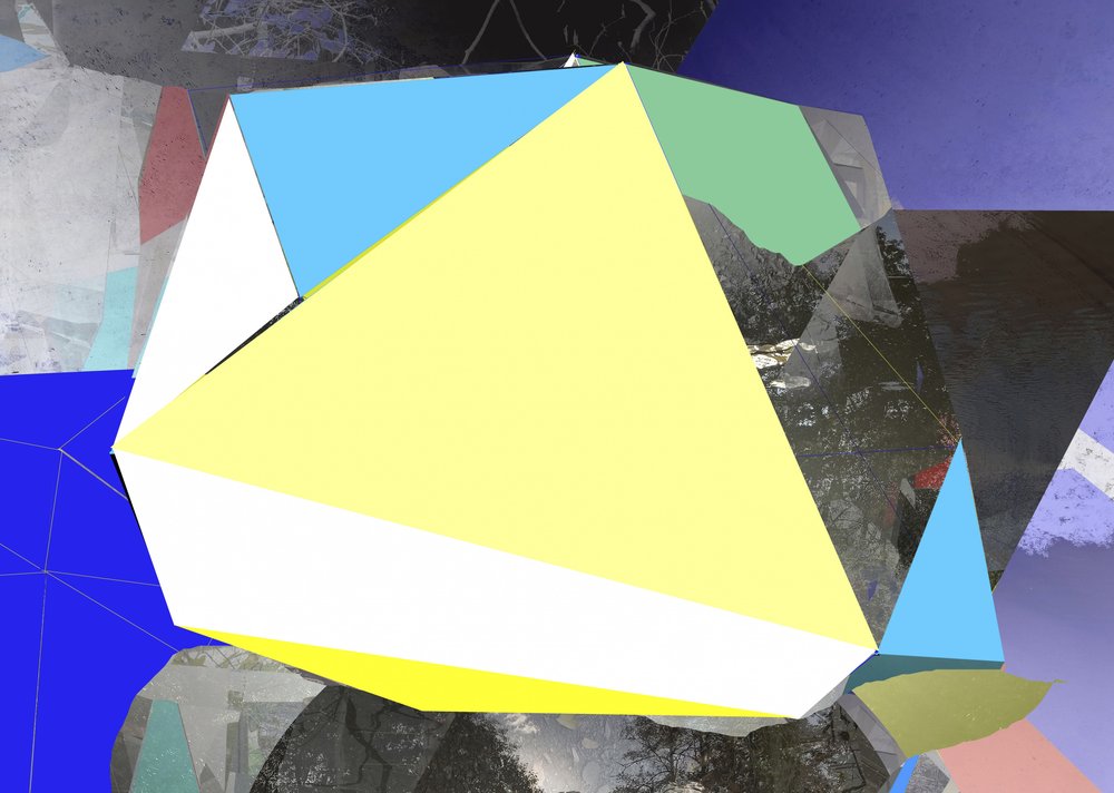 Abstrakcyjny pejzaż geometryczny autorstwa Stefan Fransson