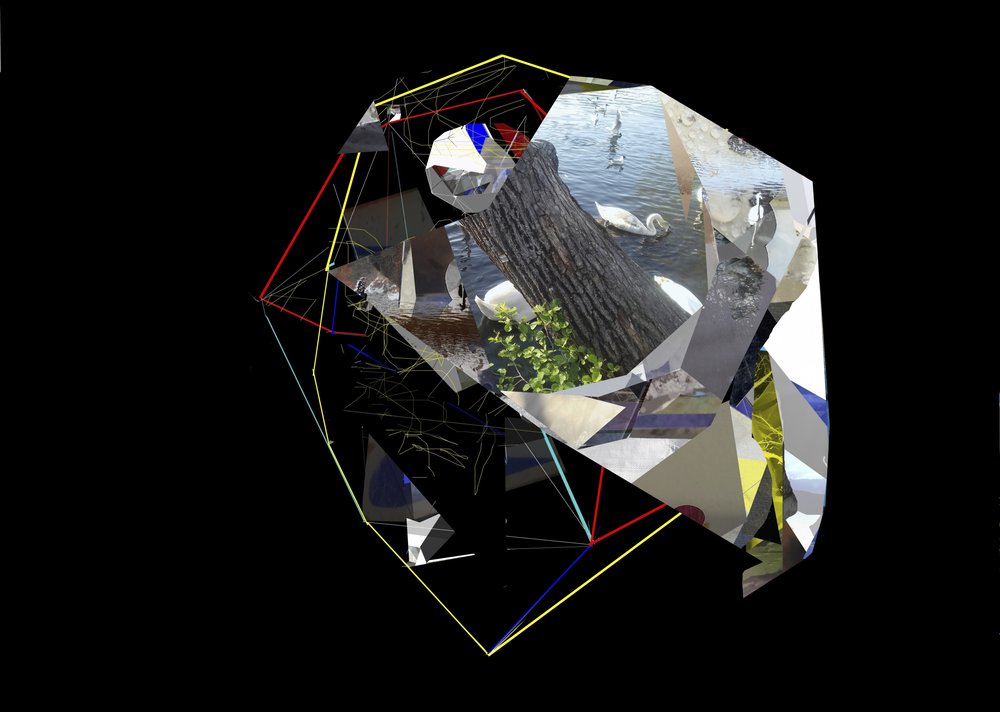 Abstrakcyjne geometryczne łabędzie autorstwa Stefan Fransson