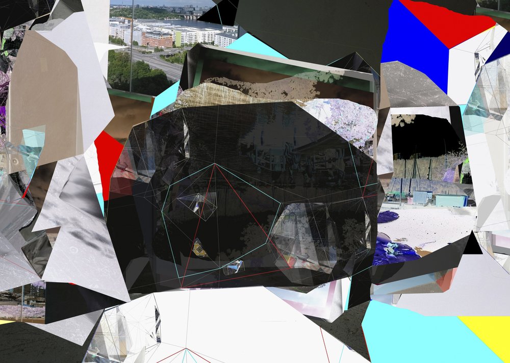 Geometryczny kolaż miejski autorstwa Stefan Fransson