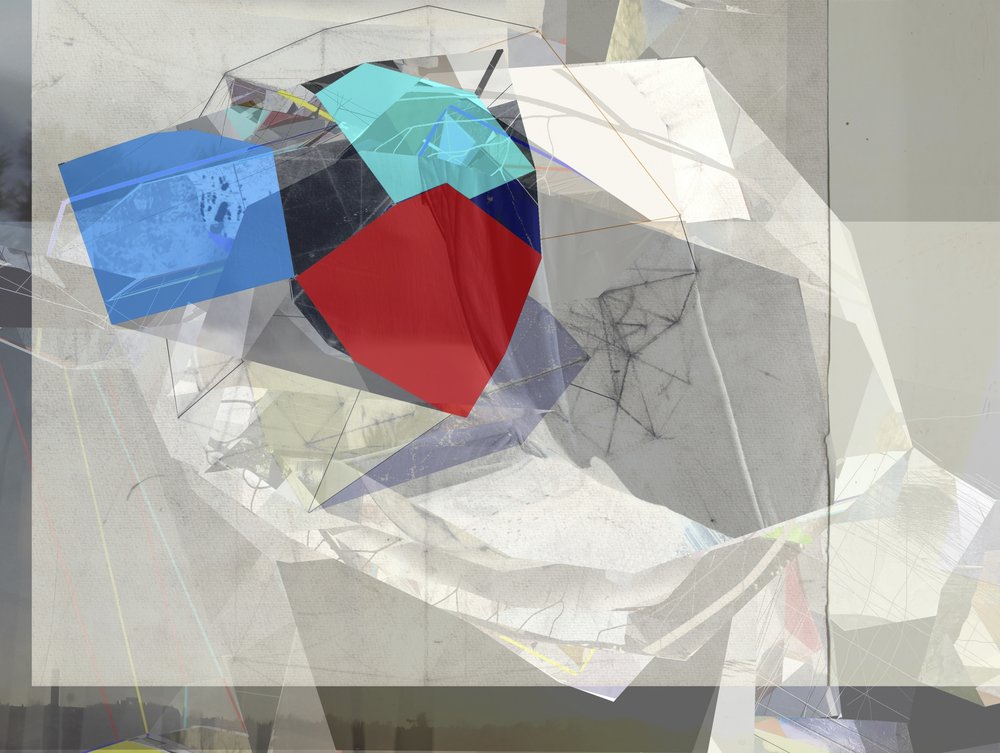 Kompozycja z geometrycznych sześcianów autorstwa Stefan Fransson