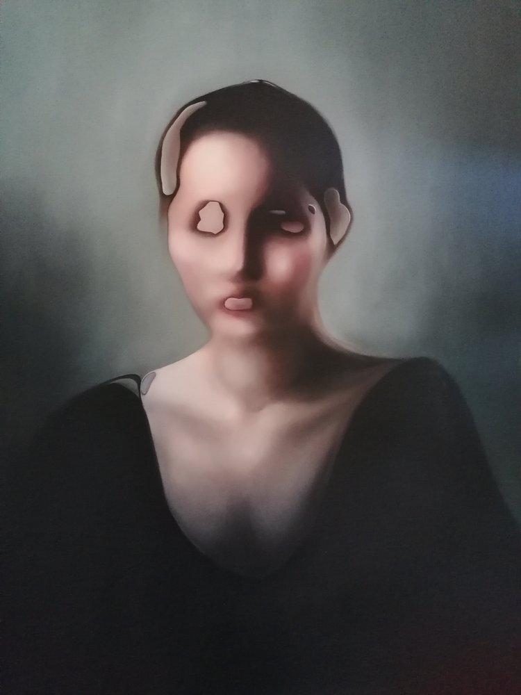 Surrealistyczny mroczny portret autorstwa Stefano Mazzolini