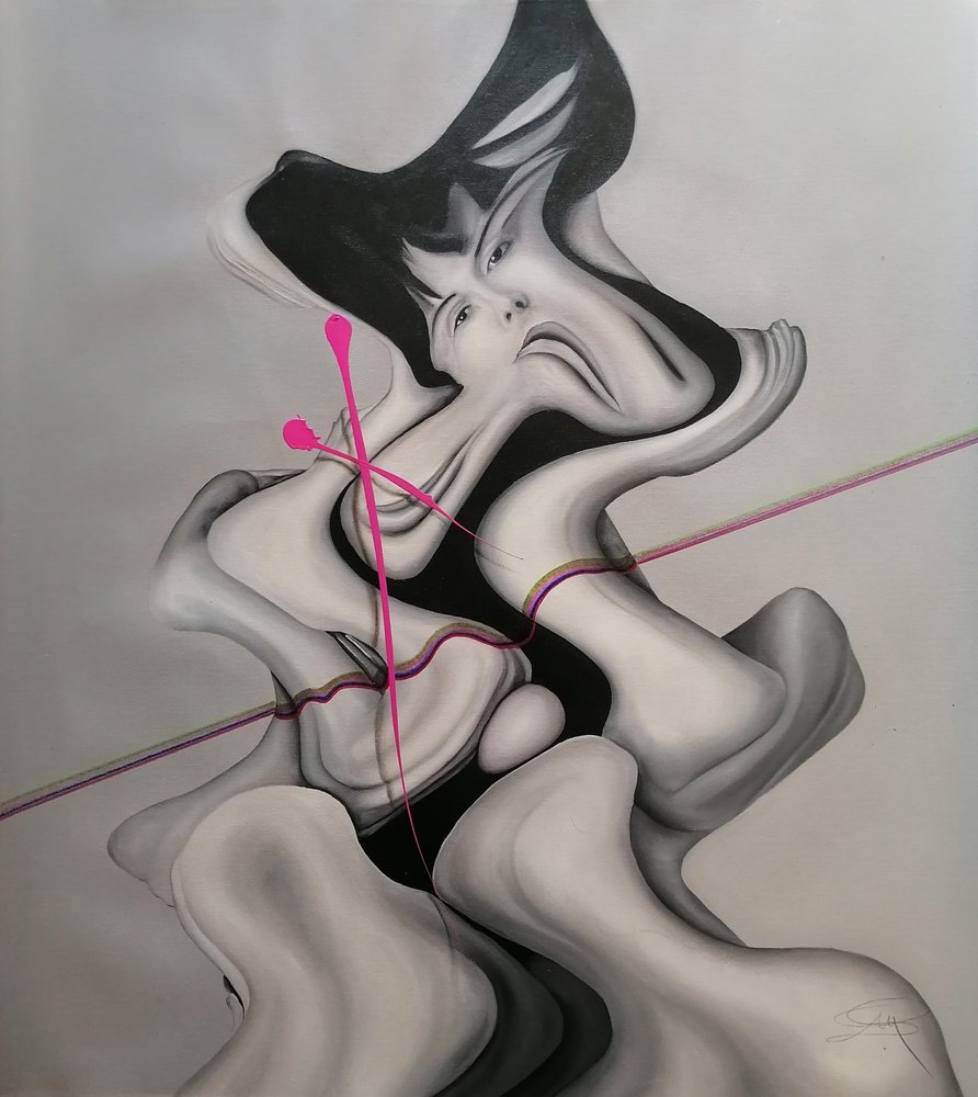 Surrealistyczna płynna kobieta autorstwa Stefano Mazzolini