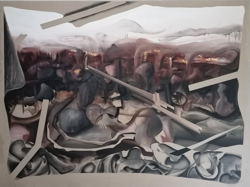 Surrealistyczna abstrakcja przemysłowa autorstwa Stefano Mazzolini