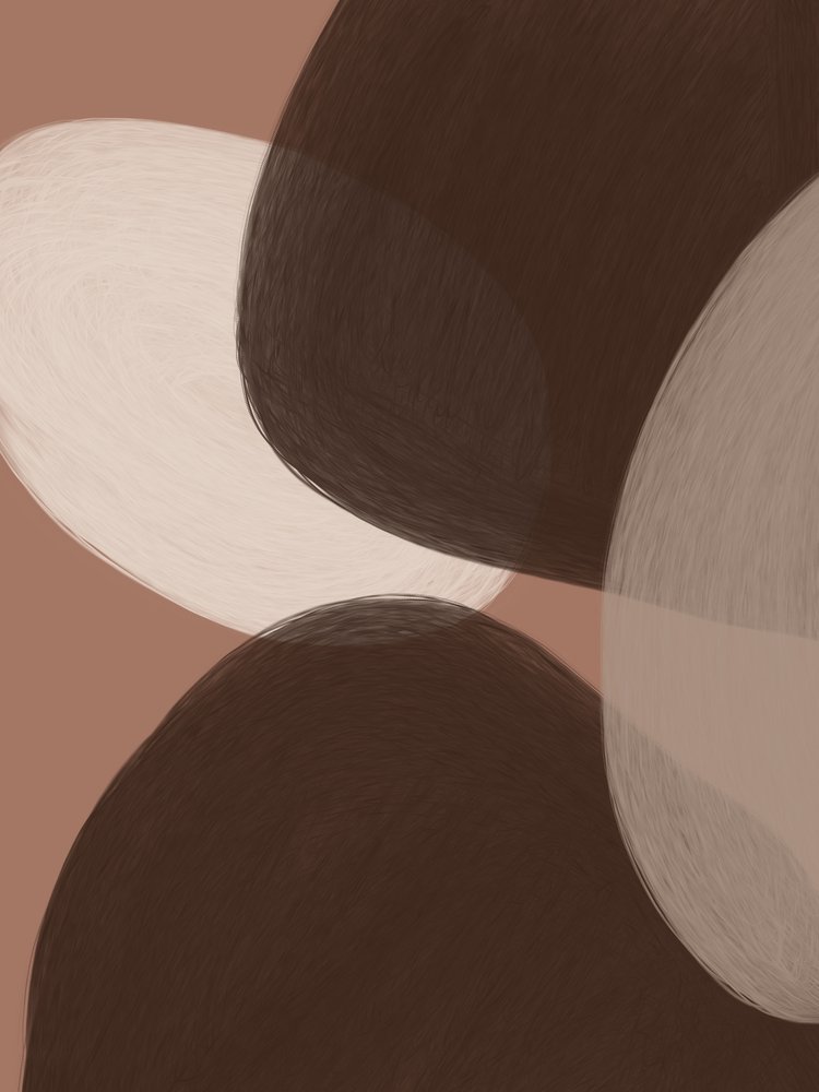 Brązowe organiczne kształty autorstwa Studio Palette