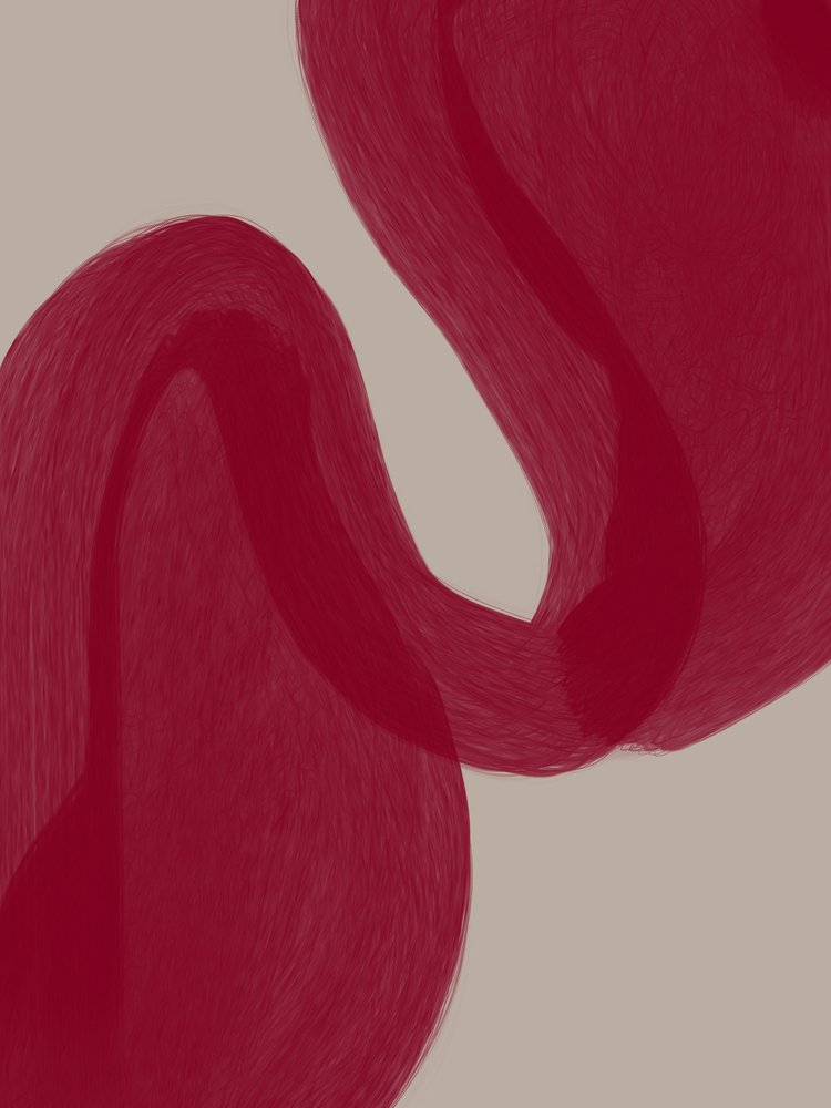 Płynne czerwone krzywe autorstwa Studio Palette