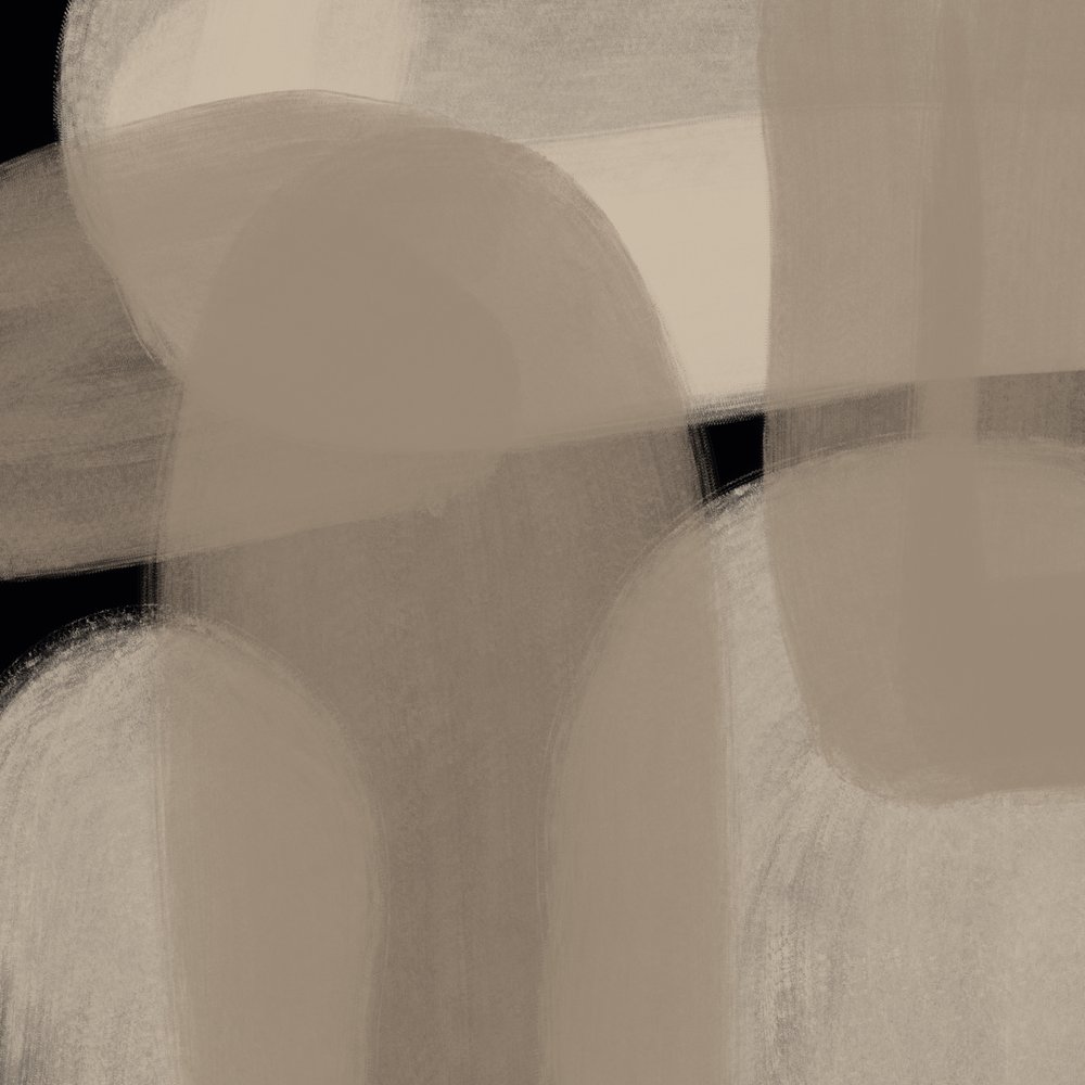 Warstwowe, neutralne kształty autorstwa Studio Palette