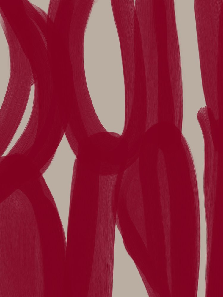 Czerwone abstrakcyjne linie autorstwa Studio Palette