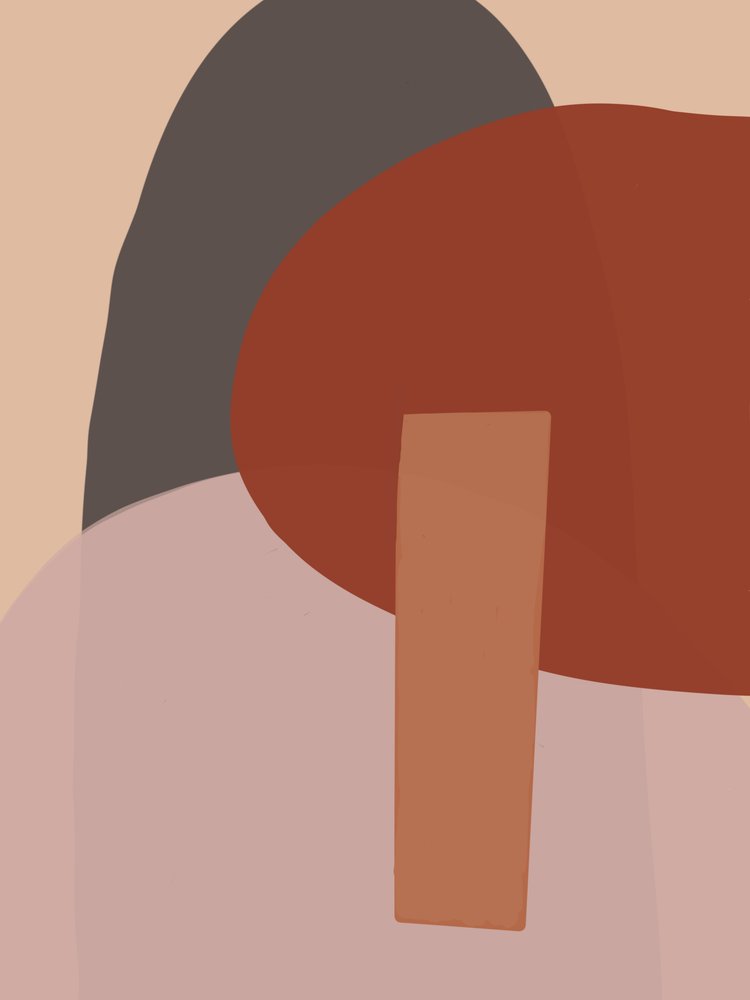 Ciepłe, abstrakcyjne formy autorstwa Studio Palette