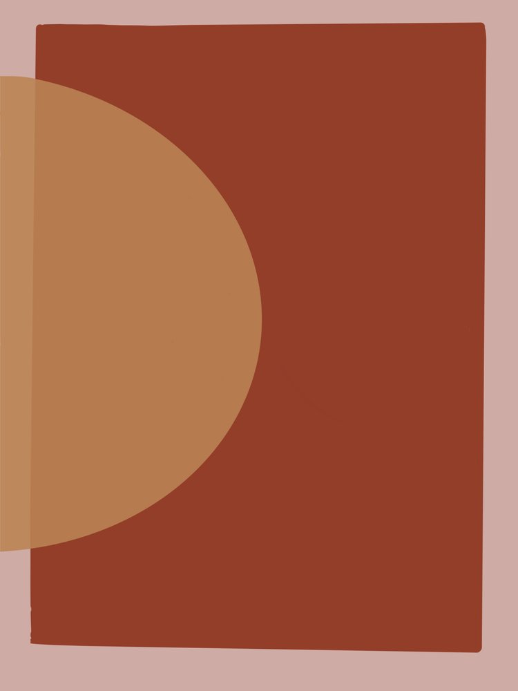 Ciepła abstrakcja geometryczna autorstwa Studio Palette