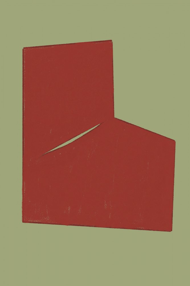 Minimal Red Slit autorstwa THE MIUUS STUDIO