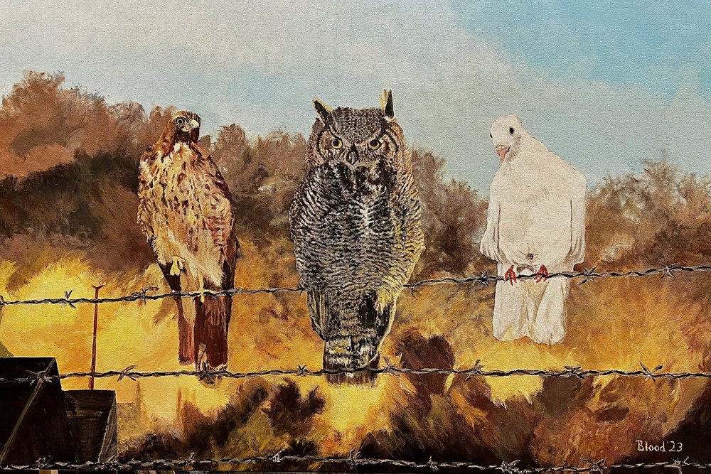 Drut kolczasty „Three Birds” autorstwa Tom Blood